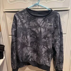 Gryt Gray Tie-Dye Crewneck Sweater